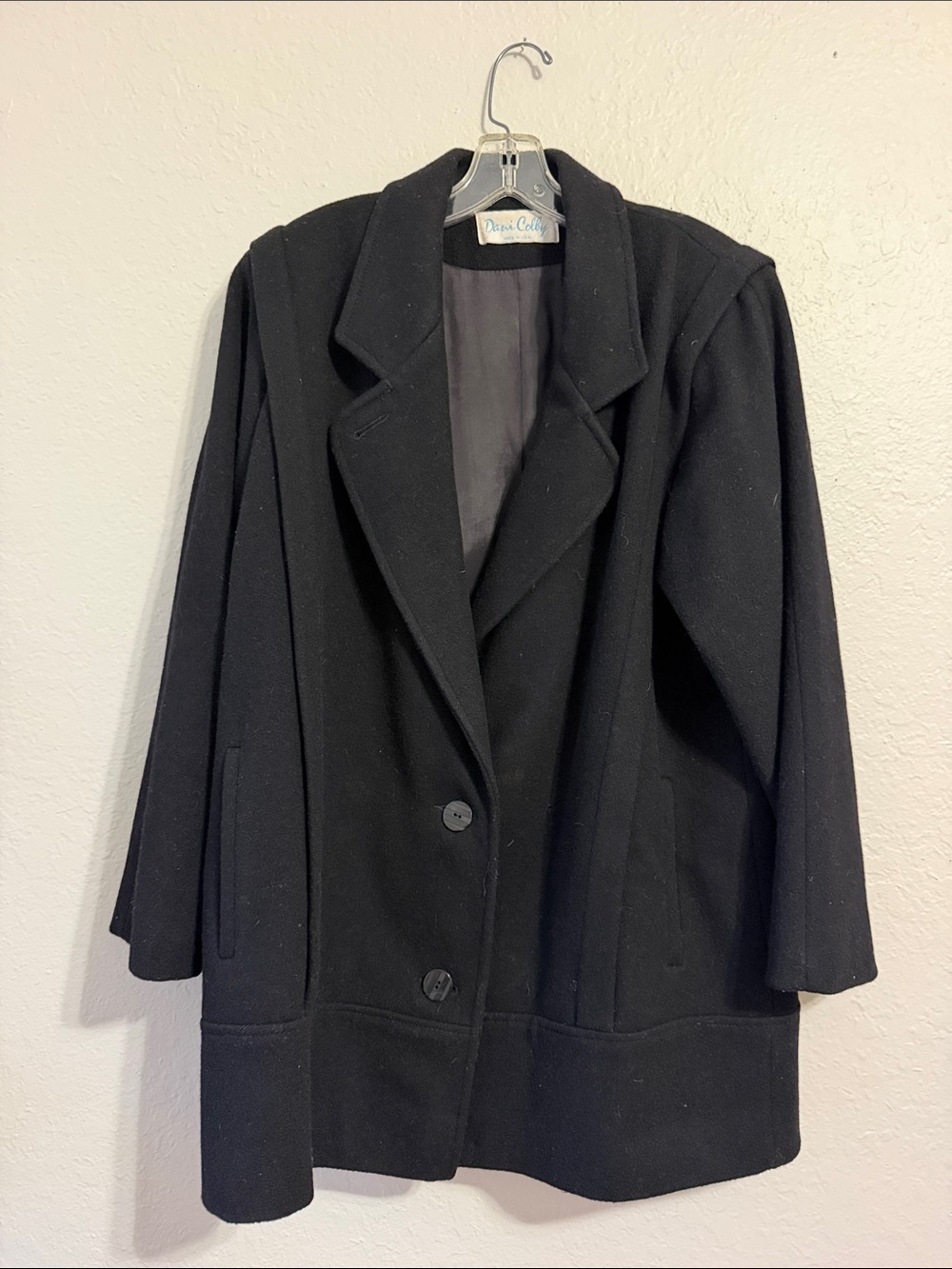 Vintage Wool Pea Coat by Dani Colby cottagecore granny Forstmann unisex